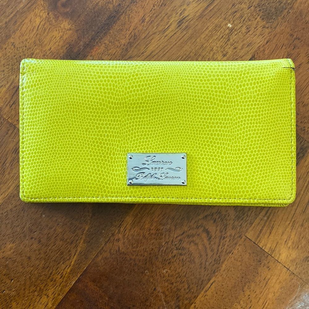 Ralph Lauren Wallet Neon Green